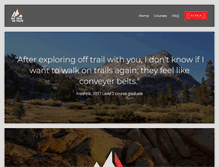 Tablet Screenshot of offtrailontrack.com